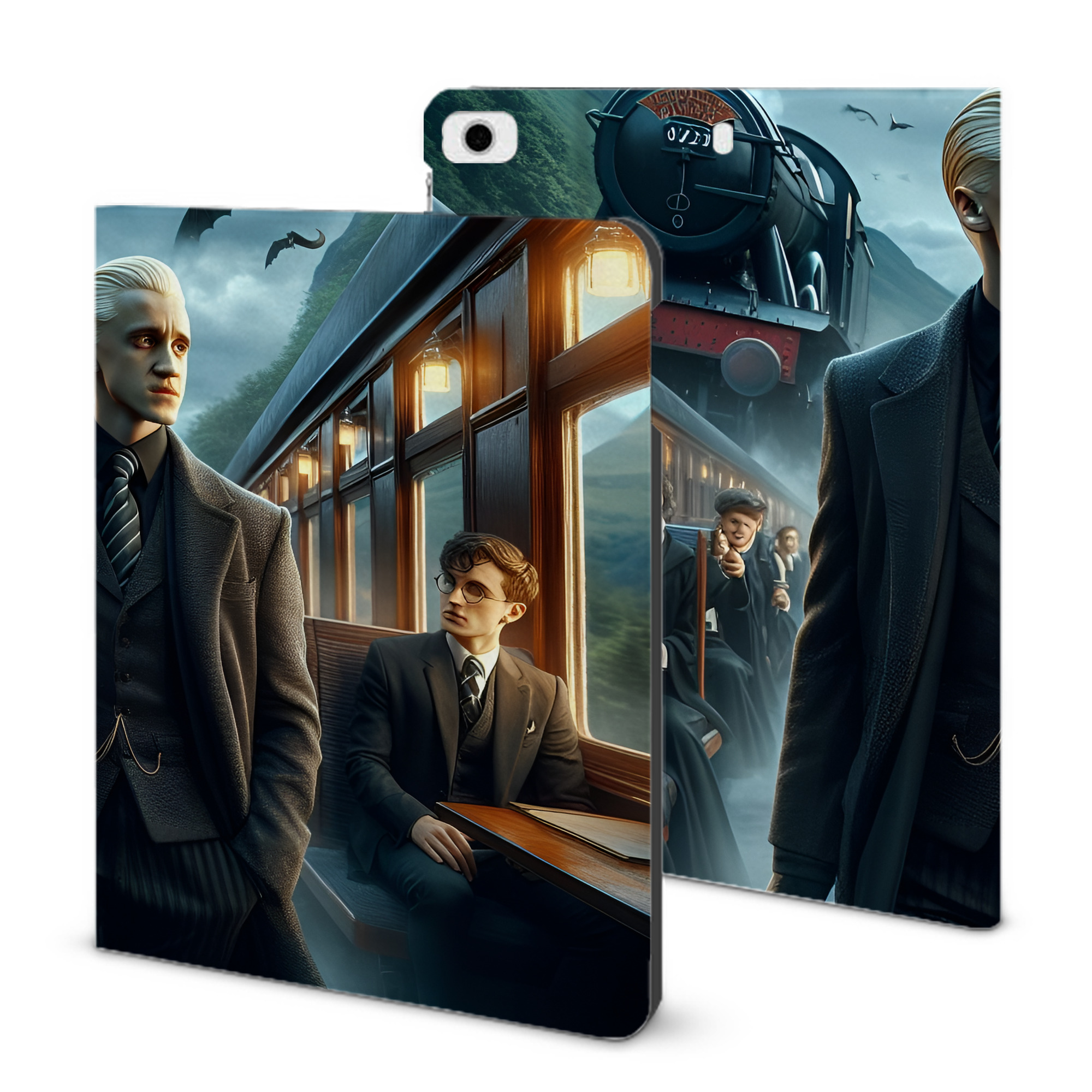 （画像用） Harry Potter ハリー・ポッターシリーズ IPad ケース ブック型 PUレザー TPU 耐衝撃 軽量 薄型 ペン収納なし 全面保護 IPad 各モデル対応